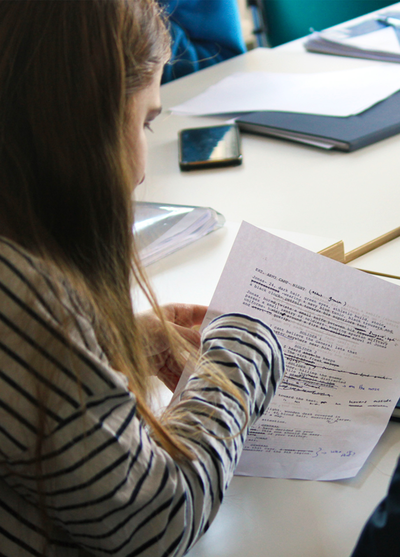 Student reading script