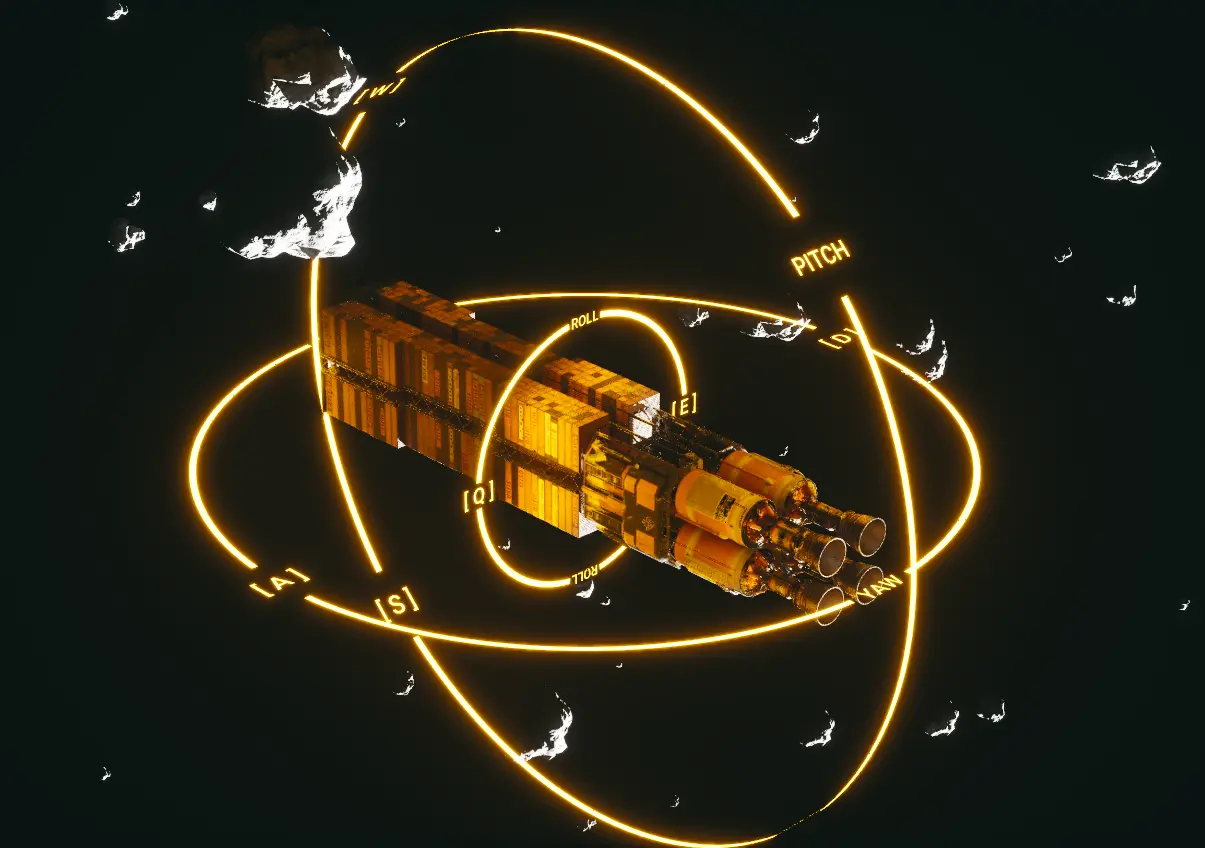 A render of a spaceship