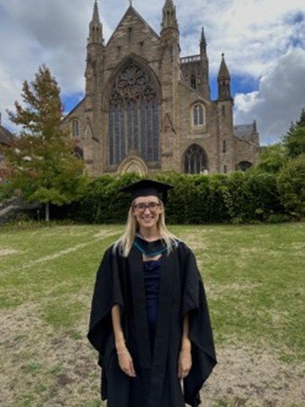 University of Worcester logo on a light blue background