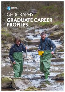 Geography Graduate Careers Booklet cover
