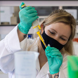 A student is using a pipette