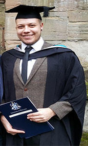 Integrated Working with Children & Families graduate Craig Pugh on graduation day