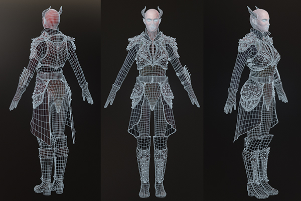 Game Art student design work.
