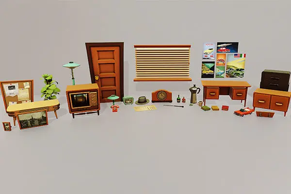 Game Art student design work.