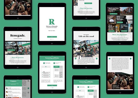 Graphic design degree course student artwork