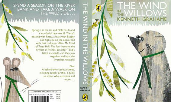 Graphic design degree course student artwork - Wind in the Willows cover