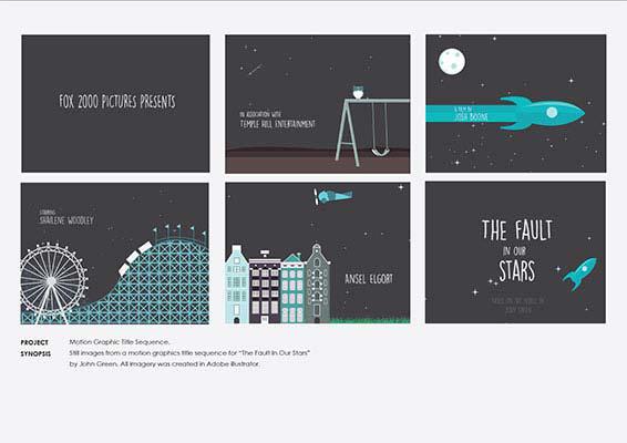 Graphic design degree course student artwork
