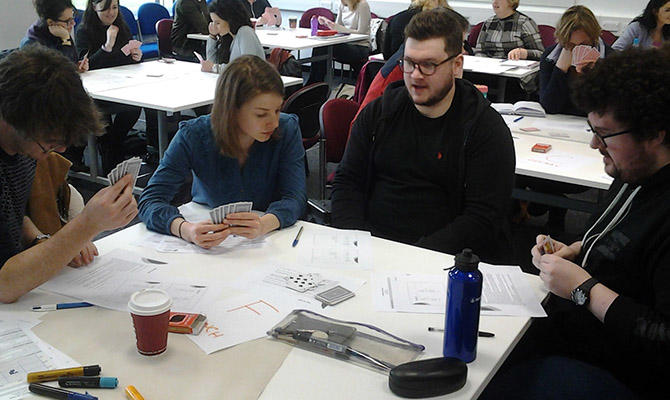 PGCE Maths seminar teaching session