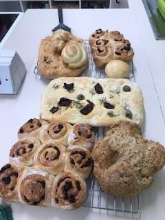a selection of pastries