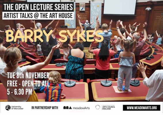 Poster for Barry Sykes lecture at the Art House