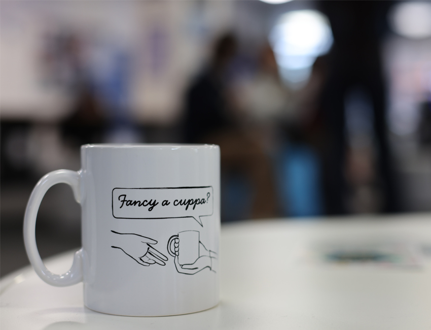 Students walking outside our St John's Campus main reception