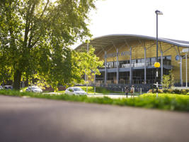 outside view of the university arena