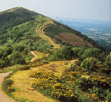 view of the top of the malvern hills