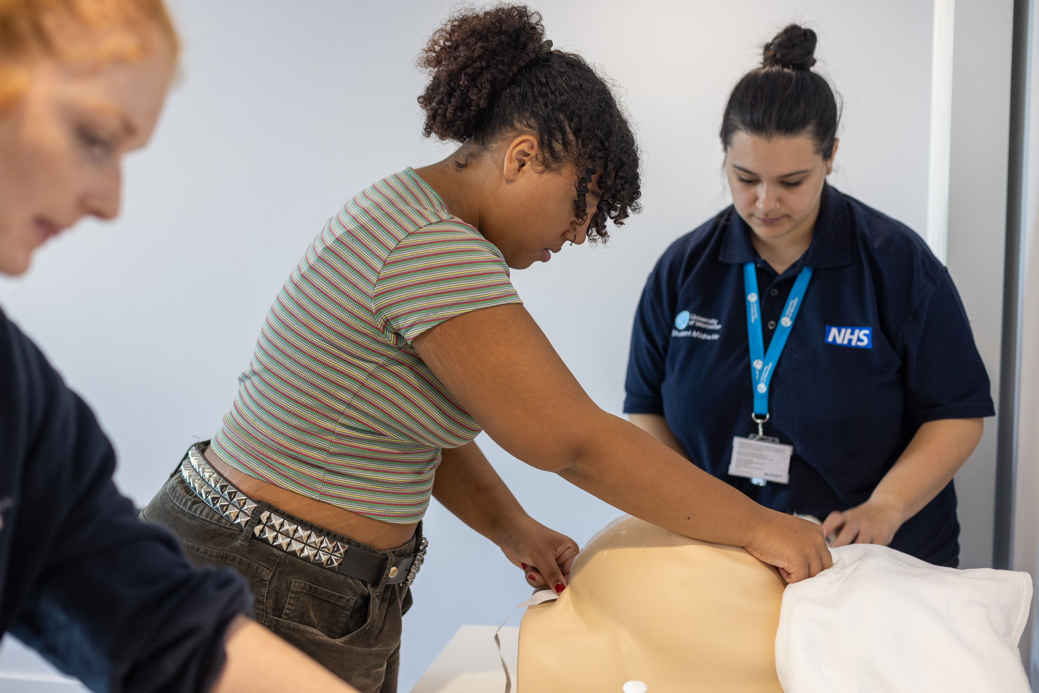 Smiling midwifery student