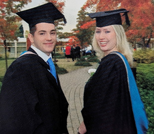 Two Worcester graduates on St John's Campus