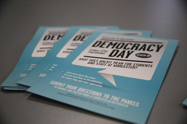Democracy Day leaflets