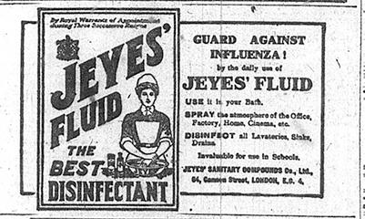 Spanish Flu advert