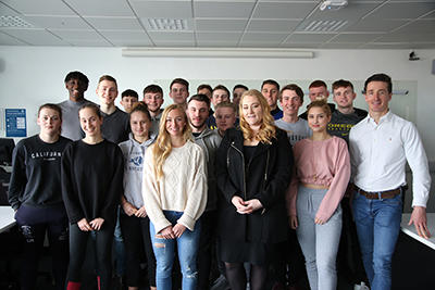 Sports graduates visit web