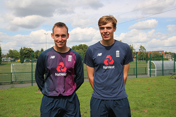 Student cricketers Will Flynn James Nordin