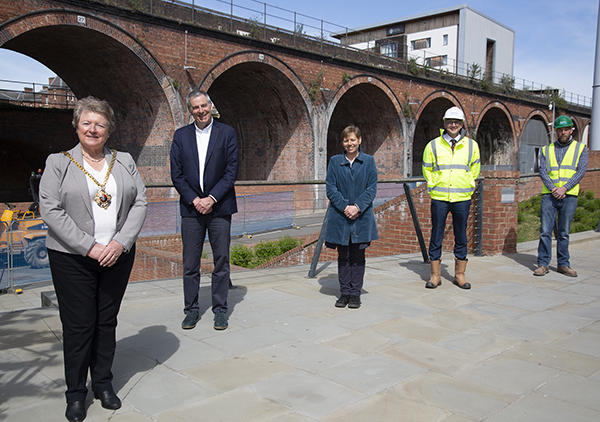 Arches work starts - April 2021