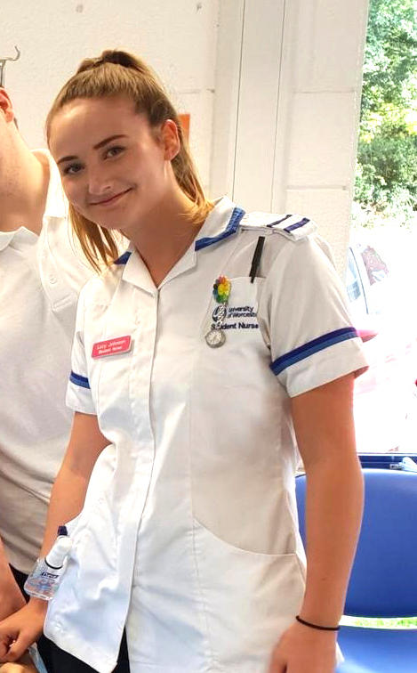 Nursing student Lucy Johnson