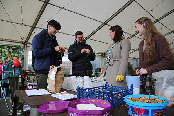 Go Green Week 2022 bird feeders stall