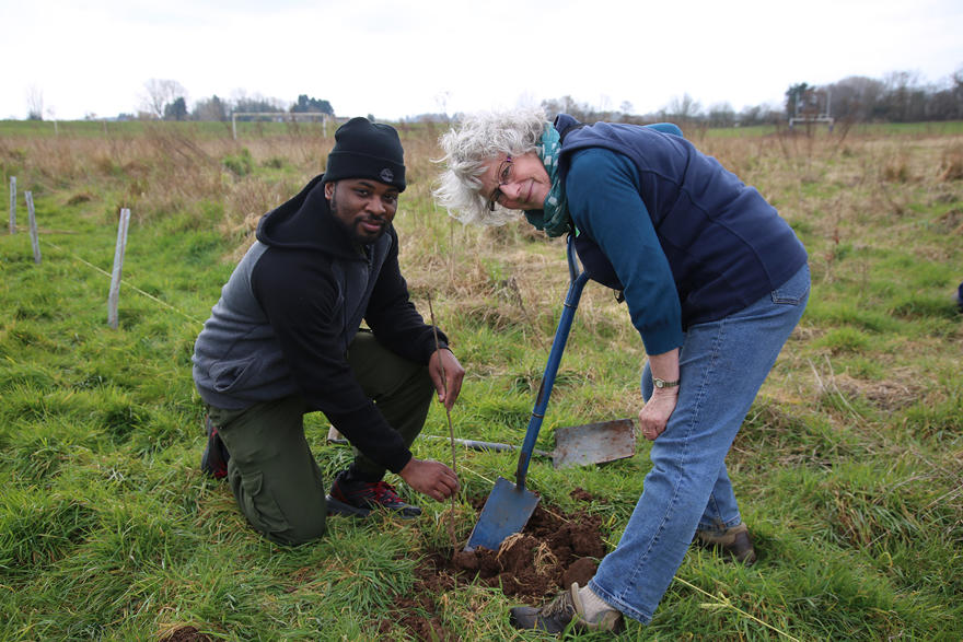 Lakeside Campus hedgerow project 2