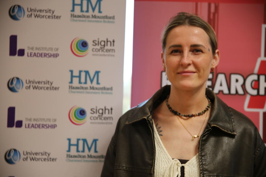 Person close up, posed facing camera