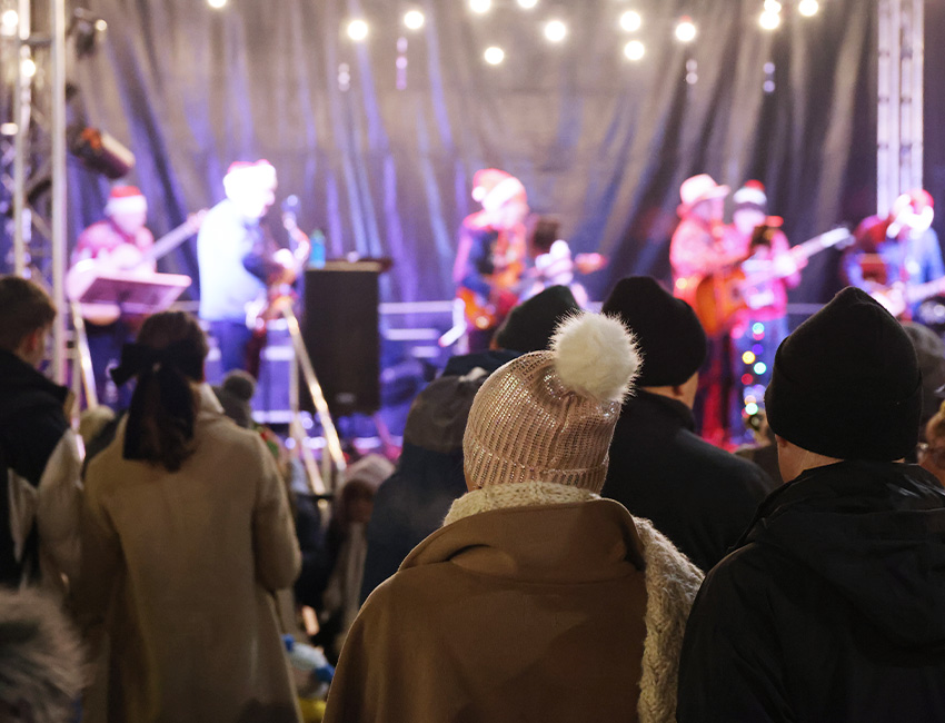 Students walking outside our St John's Campus main reception
