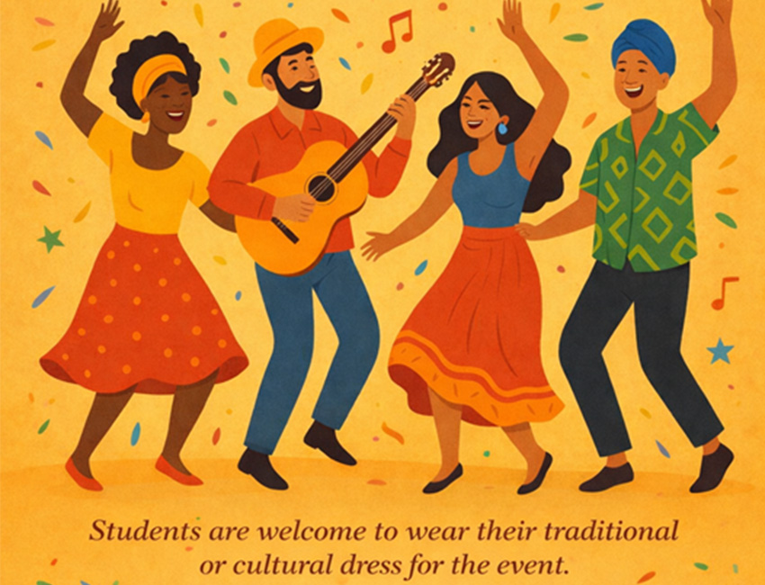 Students walking outside our St John's Campus main reception