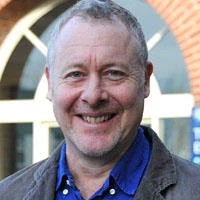 University of Worcester logo on a light blue background