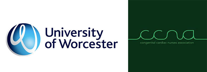 The logo for the CCNA and the logo for the University of Worcester