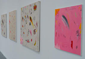 A line of Cameron's paintings