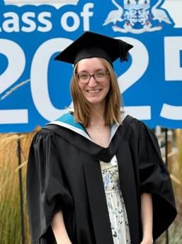 Charis in her graduation gown