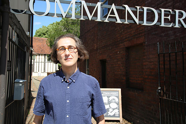 Darren Oldridge standing outside the Commandery