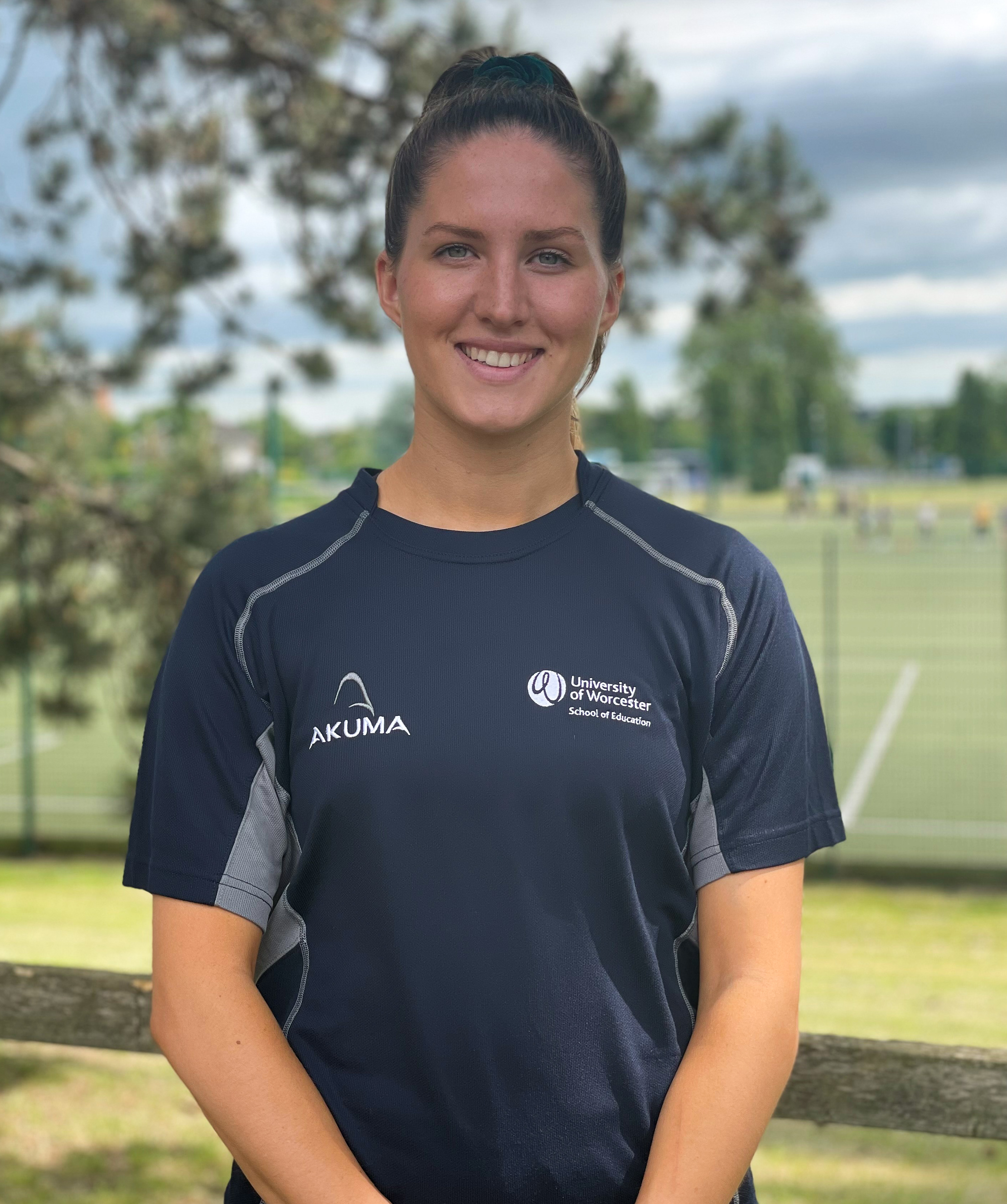 University of Worcester logo on a light blue background