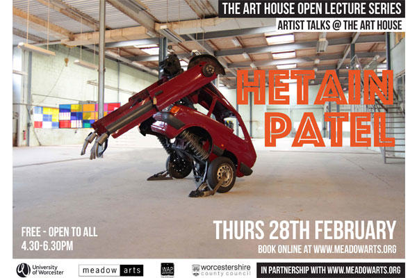 A poster for an art exhibition by Hetain Patel
