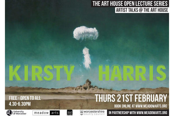 A poster for an art exhibition by Kirsty Harris