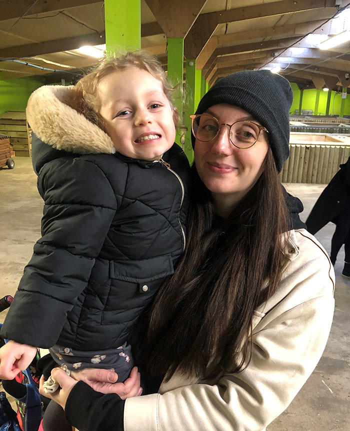 Sophie Yeomans pictured with daughter Darcie