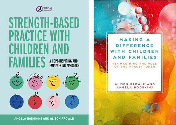 Covers of Angela and Alison's books