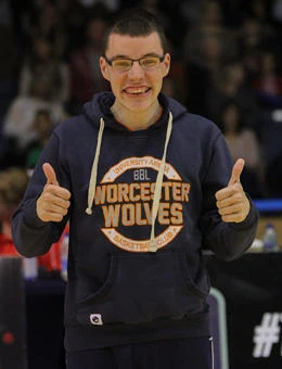 University of Worcester logo on a light blue background