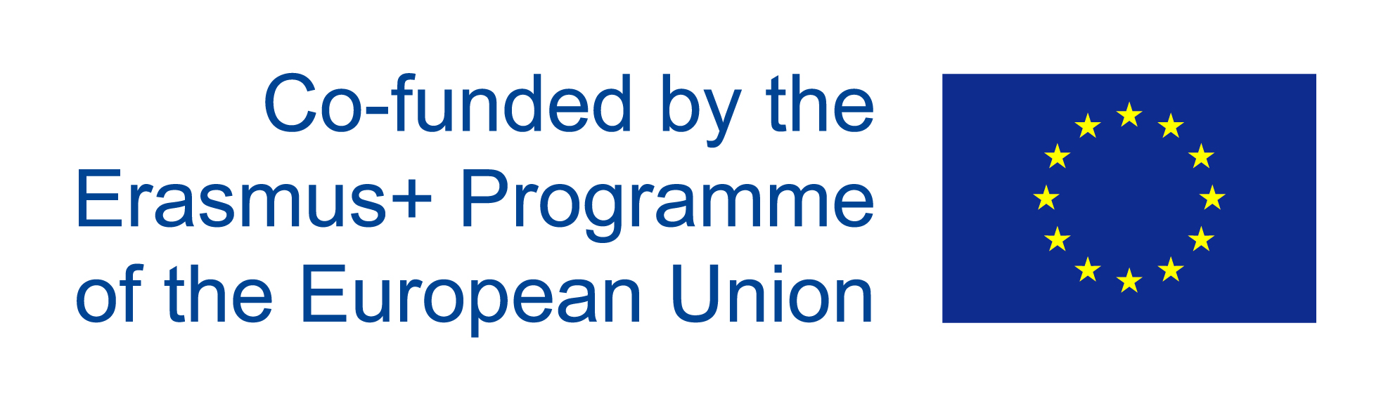 The symbol for the European Union next to the words "Co-funded by the Erasmus+ Programme of the European Union"