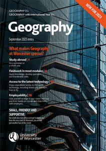 The front cover of the Geography 2023 handbook