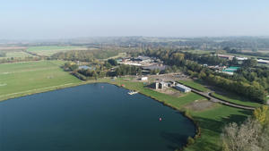 Aerial view of Lakeside campus