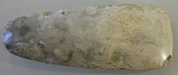 A white rock