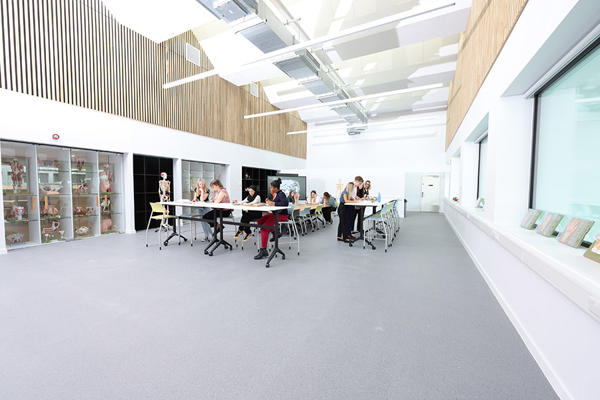Students studying in the University of Worcester Medical School