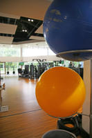 Close-up of gym equipment