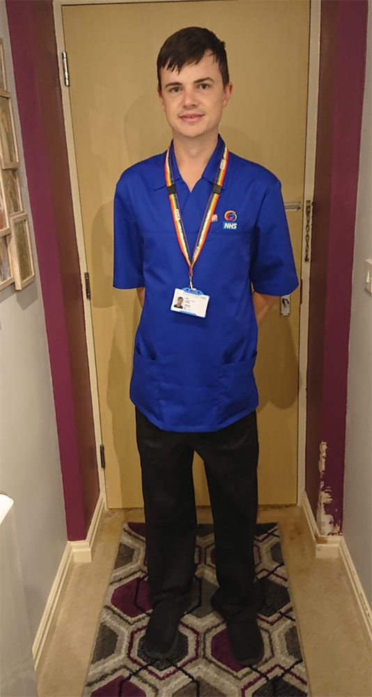 University of Worcester logo on a light blue background