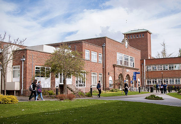 Students walk around St. John's campus