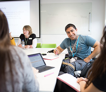 Students in a lecture room